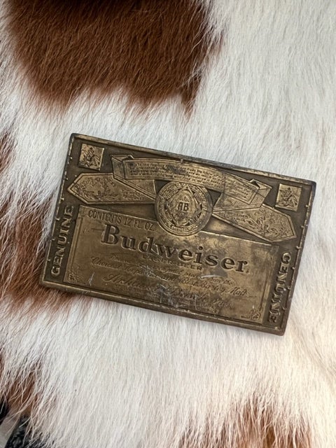 Budweiser belt cheap buckle